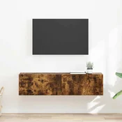 TV zidni ormar Zidne 2 pcs Dimljeni hrast 60 x 31 x 29,5 cm