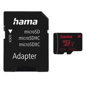 HAMA microSDXC 128GB UHS Speed C3 UHS-I 80MB/s + adapter/fotografija