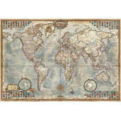 Puzzle Miniature series O Mundo Political Map of the world Educa 1000 dijelova od 12 godina