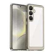 slomart Etui Outer Space Case za Samsung Galaxy S25 Edge ovitek z upogljivim okvirjem - prosojen, črn