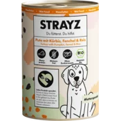 Strayz Mokra pasja hrana - Puran z bučo, koromačem in rižem