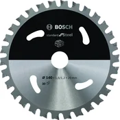 Bosch Standard for Steel list kružne testere za akumulatorske testere 140x1.6/1.2x20 T30 2608837747, 140x1.6/1.2x20 T30
