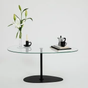 Hanah Home Klub sto Porto, 90x40x60 cm, Crni