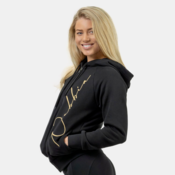 NEBBIA Womens sports hoodie INTENSE Signature Gold/gold