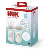 Nuk komplet stekleničk Perfect Match 260ml, 2 kos monkey