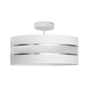 Viseci luster HELEN 3xE27/60W/230V bijela/sjajni krom