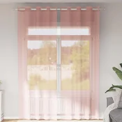 Voile zavjese s ušicama 2 kom narancaste 140x300 cm
