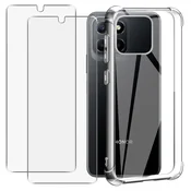 Infostyle Ovitek + zaščitno steklo (2x) za Honor X8 5G, prozorna