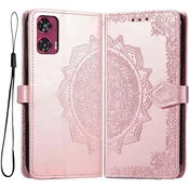 GS Ovitek za Motorola Edge 50 Fusion 5G, Mandala, roza