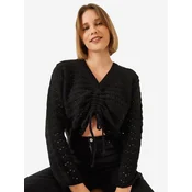 Bianco Lucci Top Strickoberteile črna