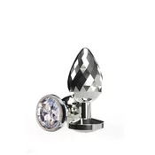 Anal Play Disco Diamond Plug L – metalni analni plug, 9.7 cm