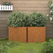 Sadilice 2 kom 32 x 30 x 29 cm od celika COR-TEN