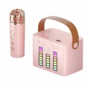 Bluetooth zvucnik karaoke set sa mikrofonom Q-2 roze