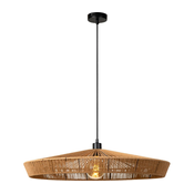 Lucide 10413/70/72 - Lestenec na vrvici YUNKAI 1xE27/60W/230V pr. 70 cm rjava