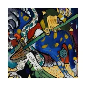 Canvas Slika na platnu Saint George I, Wassily Kandinsky, 100 x 100 cm