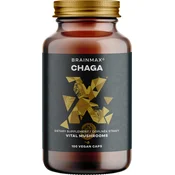 BrainMax Chaga ekstrakt, 50% polisaharidov in 20% beta-1,3/1,6 D-glukanov, 500 mg, 100 rastlinskih kapsul