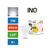 INQ led žarnica - sijalka gu10 5w (35w) nevtralno bela 4000k