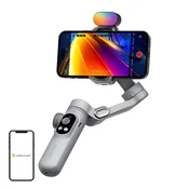 Aochuan Stabilizator za telefon s RGB osvetlitvijo (siv)
