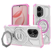 Hibridna maska Carbon Shield Pro za Honor 400 - pink transparent
