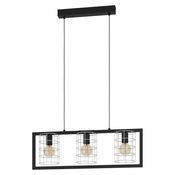 EGLO Viseca lampa JUBILY 3xE27 77 cm crna/pocinkovana 43663