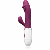 PRETTY LOVE Snappy Purple vibrator s stimulatorjem klitorisa 19 cm