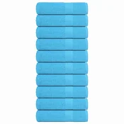 Vidaxl Kopalne brisače FROGN 10 kosov turkizne 100x150 cm 360 g/m2