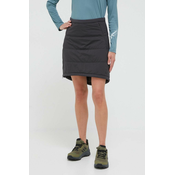 Sportska suknja Jack Wolfskin boja: siva, mini, širi se prema dolje
