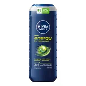 Nivea NIVEA MEN ENERGY 3v1 poživljajoči gel za prhanje 500 ml