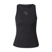GUESS Top GUENDALINA črna/srebrna