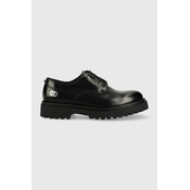 Kožne cipele Karl Lagerfeld KONTEST za muškarce, boja: crna, KL12423