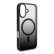 slomart Silikonska torbica Puro Gradient MagSafe za iPhone 16 - črna