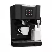 Klarstein BellaVita, aparat za kavu, 1450 W, 20 bara, pjenjaca za mlijeko, 3 in 1, crna boja