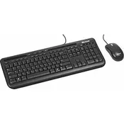 Tastatura + miš Microsoft wired desktop 600, USB, US, Black (3J2-00003)