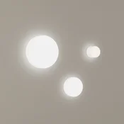 LEDS-C4 LED-stropna svetilka Spark single, O 14 cm, CCT, z možnostjo regulacije - Dnevna soba/jedilnica - Sodobni - črna, opalna - Steklo