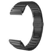 Univerzalen jekleni pas Techsuit QuickFit W012 26mm za pametne ure - črn