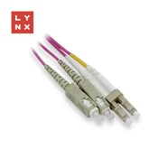LYNX obojestranski povezovalni kabel MM, OM4, LC/SC, 50/125µm, 5m