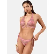 Lipsy Bikini hlačke  bež / rjava / staro roza / rdeča