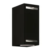 Ideus Zunanja vrtna stenska svetilka črna IP44 35W FOREST 2xGU10 D 03012