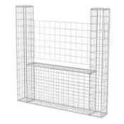 Vidaxl Gabionska košara U-oblike pocinkano jeklo 160x20x150 cm