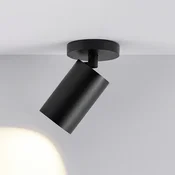 Deko-Light CAN TILT stropna svetilka, črna, O 8 cm, 1-svetlobna, kovinska GU10 - Dnevna soba/jedilnica - Aluminij