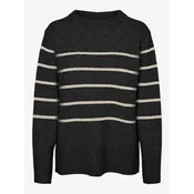 Vero Moda Pulover Flawless 10320487 Črna Loose Fit