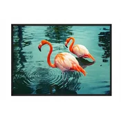 shumee PLAKAT V OKVIRJU 43x33 cm Flamingo P666