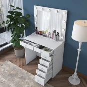Hanah Home Sto za šminkanje 90x153,4x44,5cm Beli