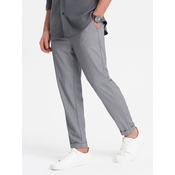 Ombre Clothing Chino Hlače Siva
