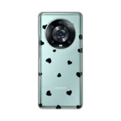 TELEMPIRE Silikonska maska Print Skin za Honor Magic 4 Pro Heart providna