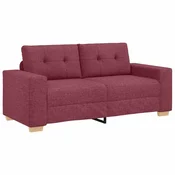 Vidaxl Dvosed vinsko rdeč 180x77x82 cm blago
