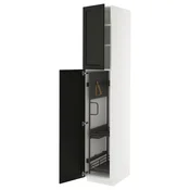 METOD Visoki element-ostava, bela/Lerhyttan crno bajcovano, 40x60x220 cm
