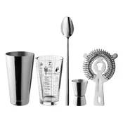 5-piece cocktail shaker set, stainless steel - Zokura