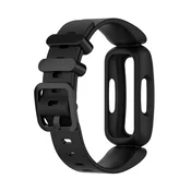 INF Silikonska zapestnica za Fitbit Inspire 2, Fitbit Ace 3 Black, (21264707)