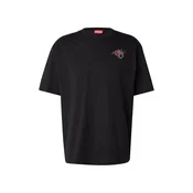 DIESEL Majica T-BOGGY-V4 temno siva/magenta/staro roza/črna